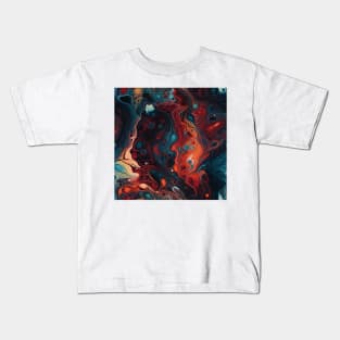 Space Expansion Fluid Art Kids T-Shirt